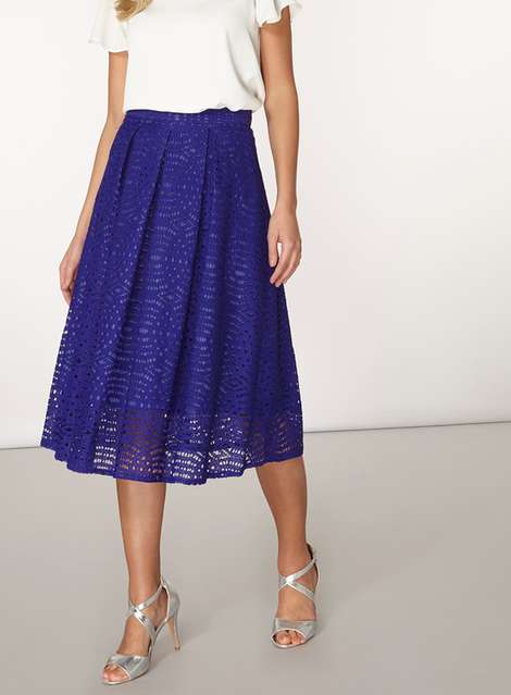 Purple Lace Full Skirt